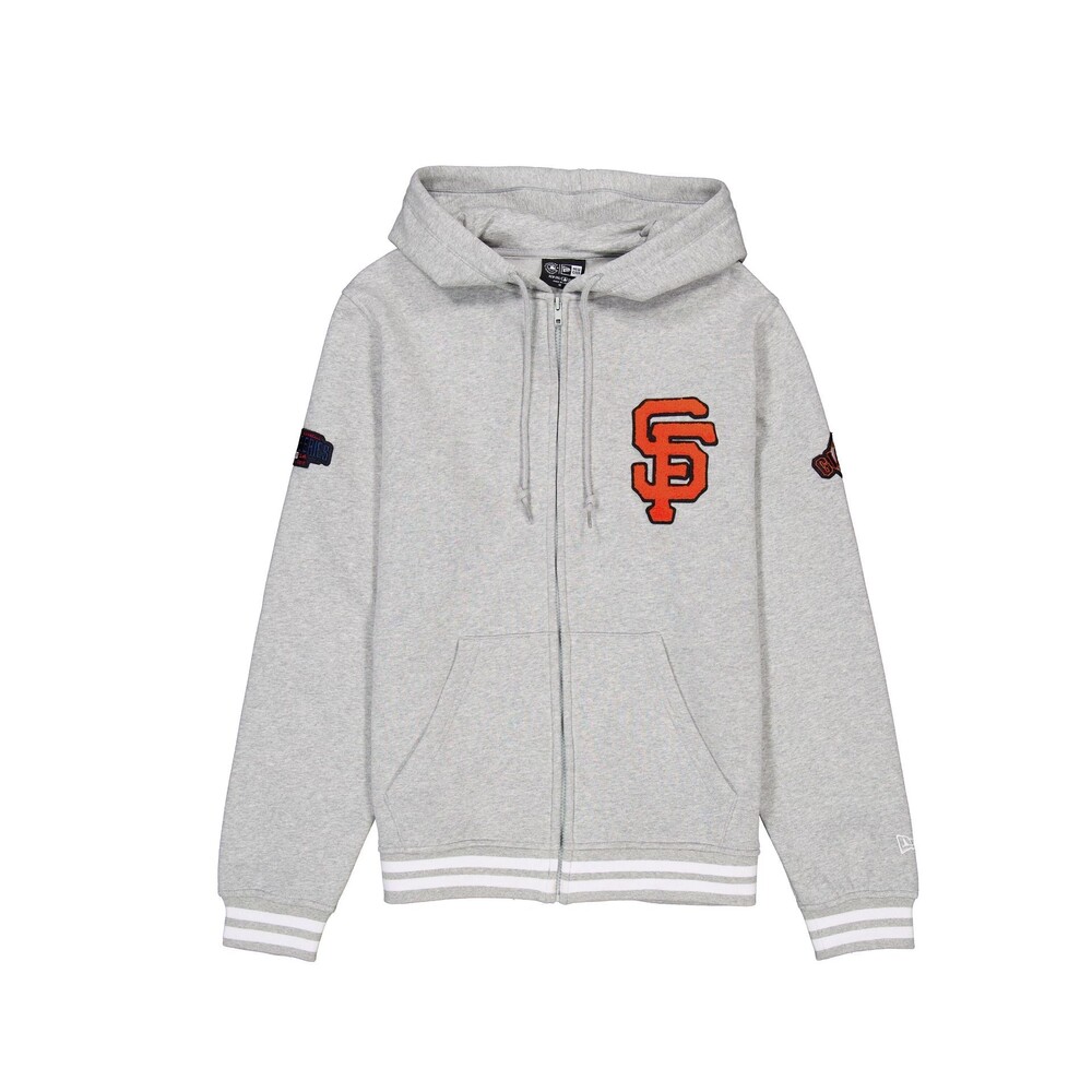 New Era San Francisco Giants Gray Logo Select Full-Zip Hoodie - Size L